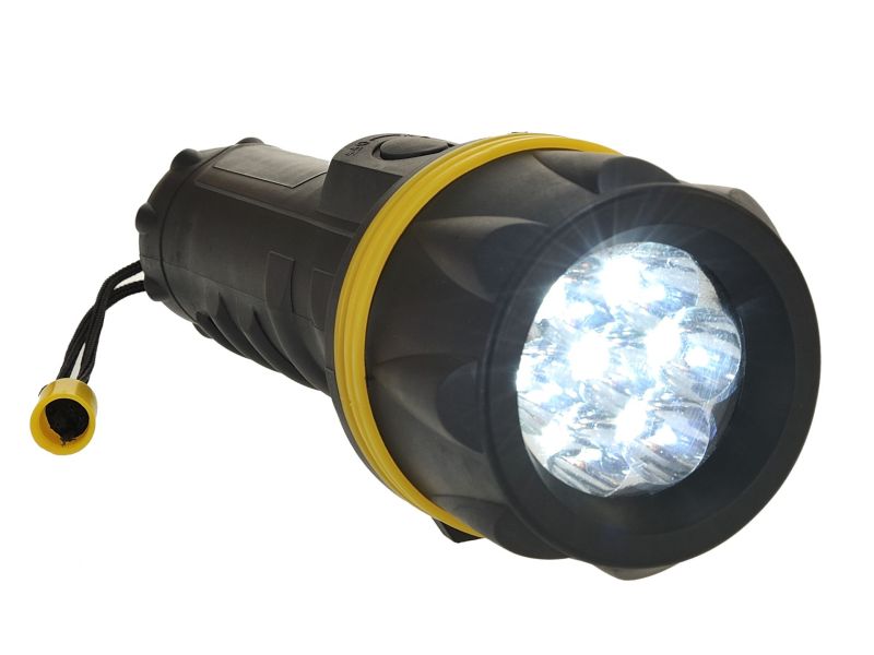 Portwest 7 LED gumi zseblámpa PA60 - Portwest 7 LED gumi zseblámpa - Portwest