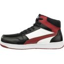 M-630050-43 - Puma Frontcourt BLK/WHT/RED Mid S3L ESD FO HRO SR munkavédelmi bakancs Kép 1.